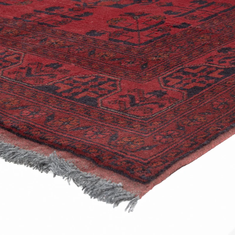 Afghan Teppich - Kunduz - 150 x 200 cm - rot