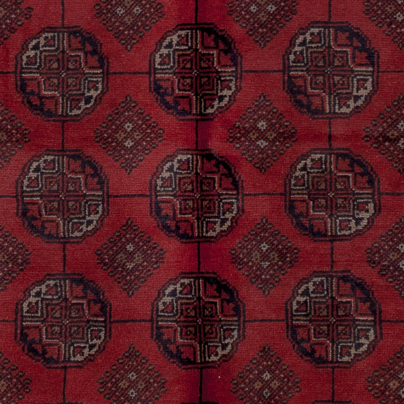 Afghan Teppich - Kunduz - 150 x 199 cm - rot