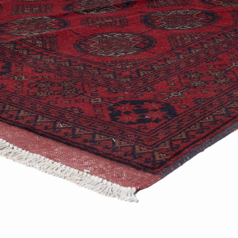 Afghan Teppich - Kunduz - 150 x 199 cm - rot