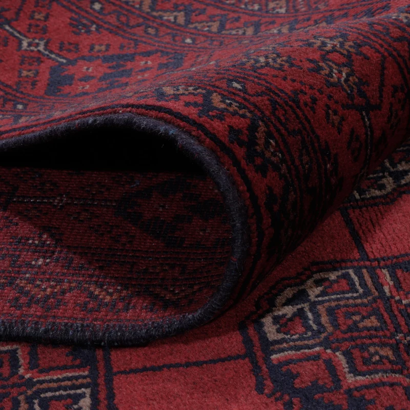 Afghan Teppich - Kunduz - 150 x 199 cm - rot