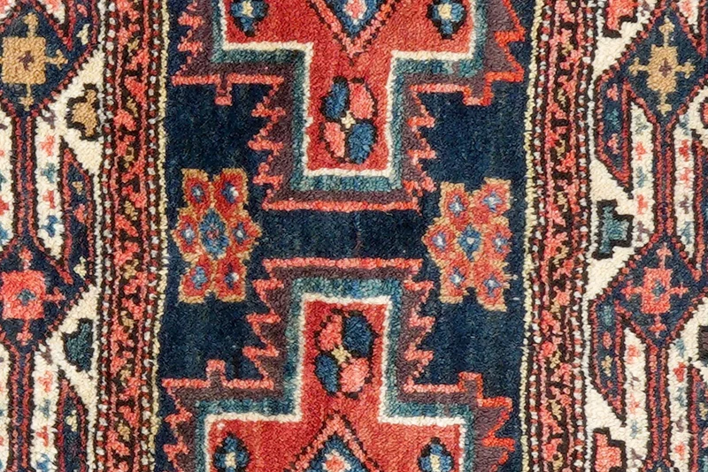 Shahsavan · Handgeknüpft – Blau, 55x109 cm