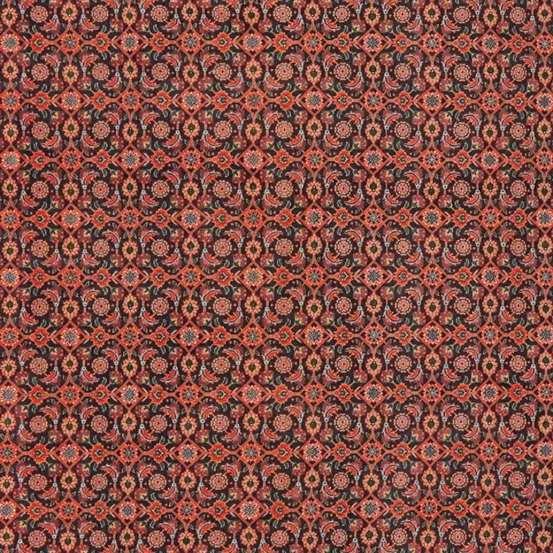 Tabriz 50 Raj · Handgeknüpft – Blau, 204x203 cm