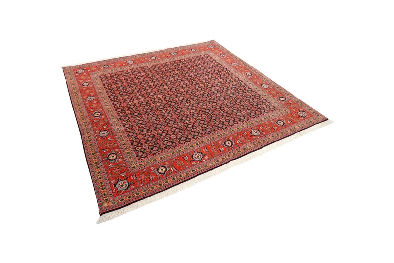 Tabriz 50 Raj · Handgeknüpft – Blau, 204x203 cm
