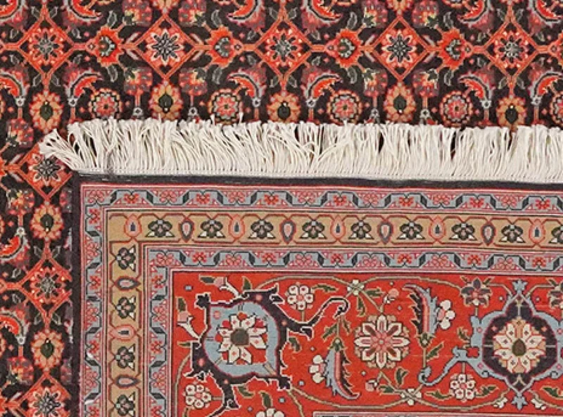 Tabriz 50 Raj · Handgeknüpft – Blau, 204x203 cm