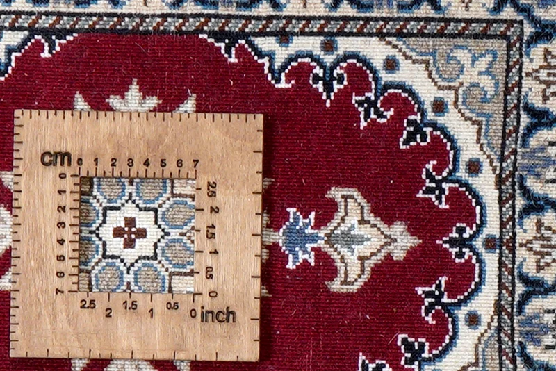 Nain 12La · Handgeknüpft – Rot, 59x39 cm