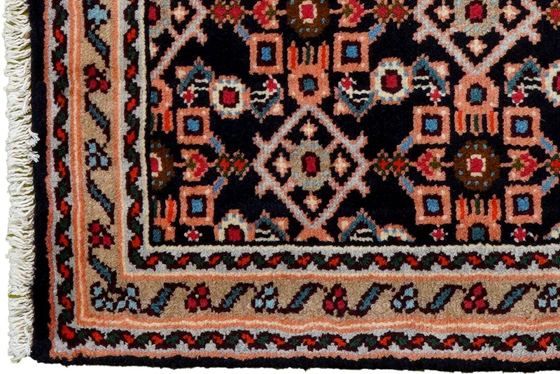 Hamadan · Handgeknüpft – Blau, 95x60 cm