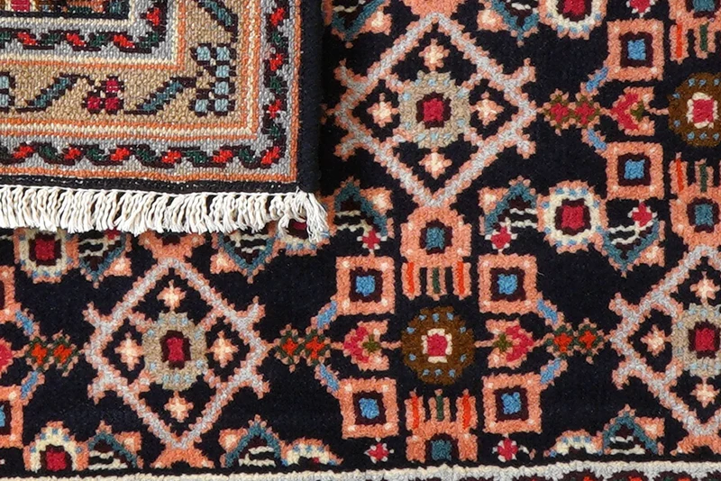 Hamadan · Handgeknüpft – Blau, 95x60 cm