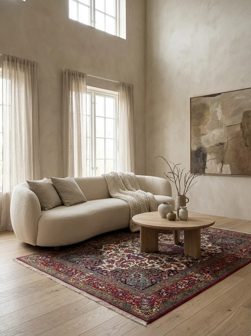 Isfahan · Handgeknüpft – Beige, 219x144 cm