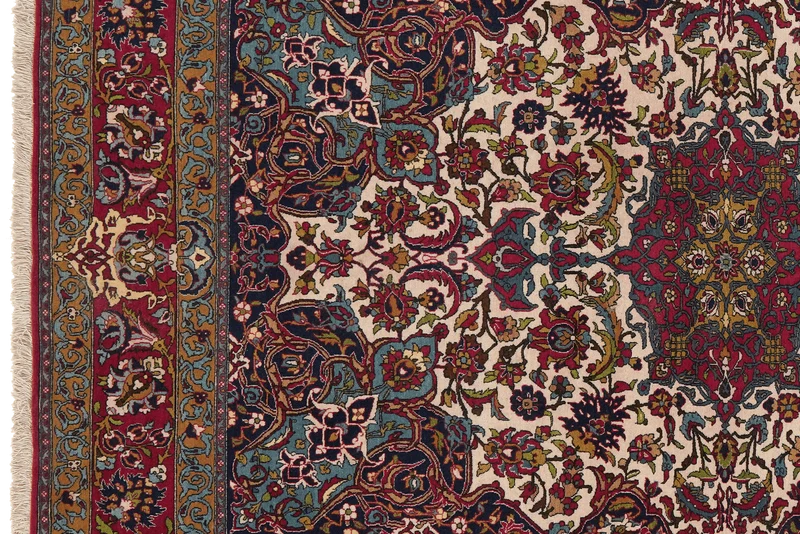 Isfahan · Handgeknüpft – Beige, 219x144 cm