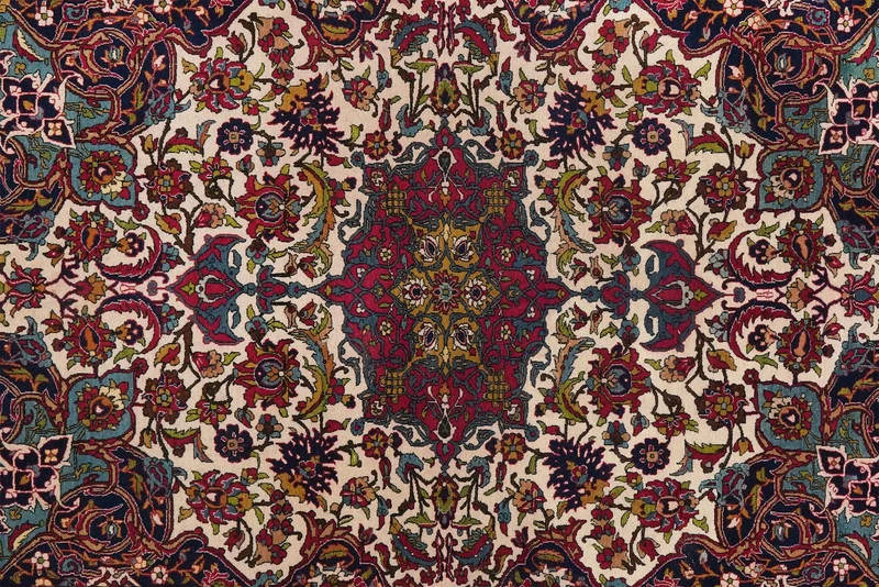 Isfahan · Handgeknüpft – Beige, 219x144 cm