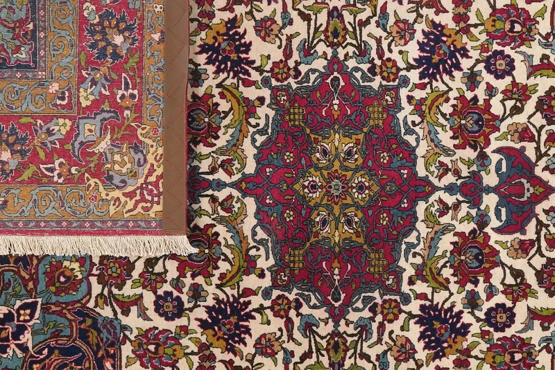 Isfahan · Handgeknüpft – Beige, 219x144 cm
