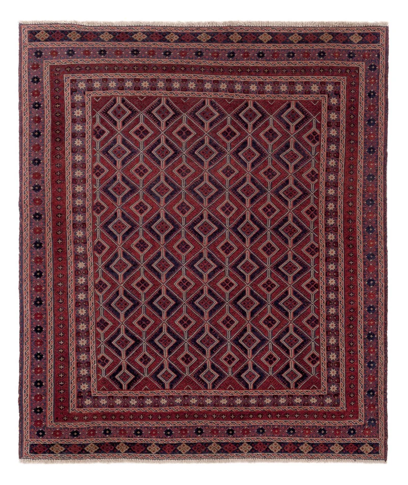 Kelim Afghan Teppich 162x193cm - mehrfarbig