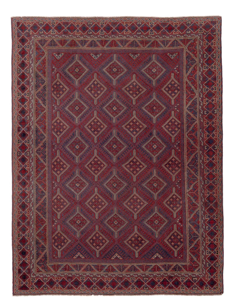 Kelim Afghan Teppich 151x206cm - mehrfarbig