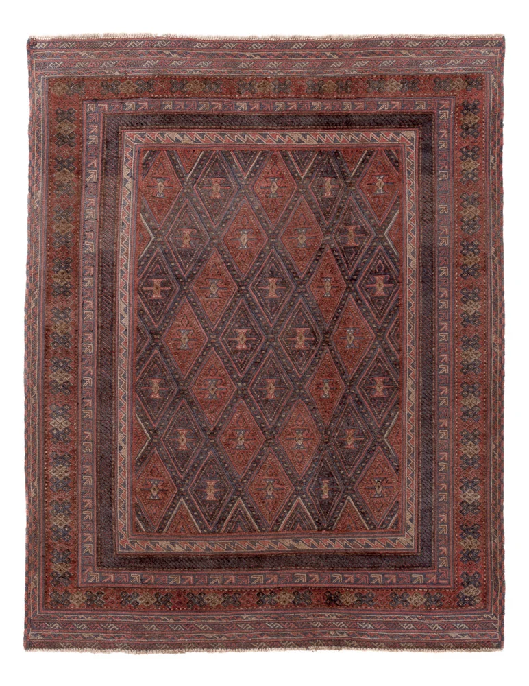 Kelim Afghan Teppich 152x198cm - mehrfarbig
