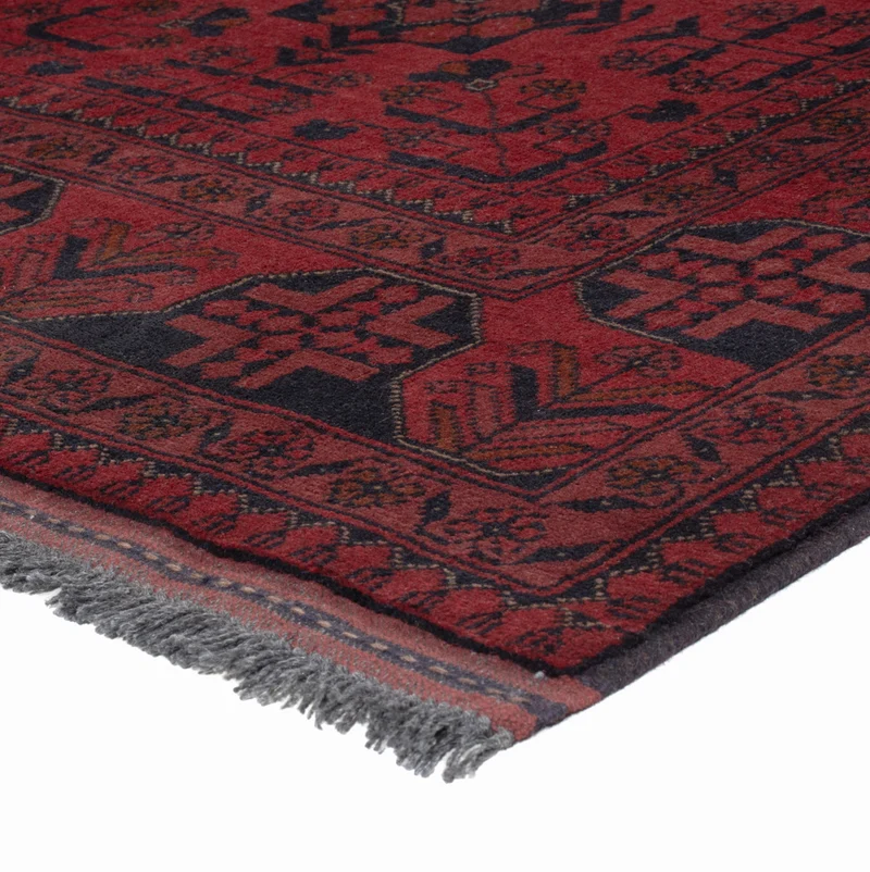 Afghan Teppich - Kunduz - 148 x 194 cm - rot