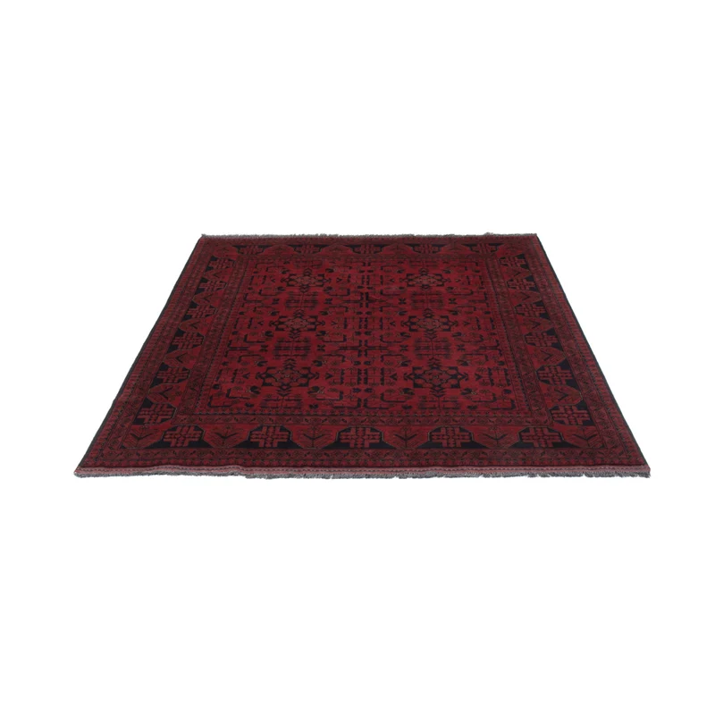 Afghan Teppich - Kunduz - 148 x 194 cm - rot
