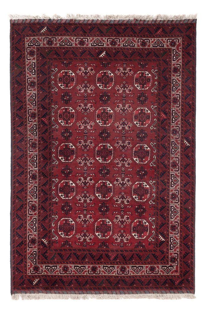 Afghan Teppich 113x175cm - Orientteppich - rot