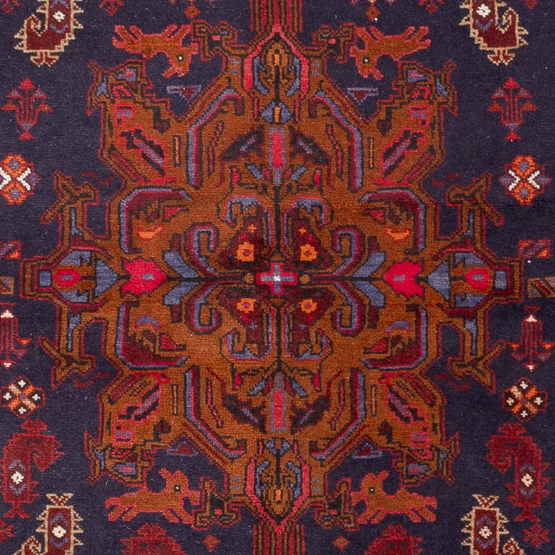 Belutsch Teppich 144x248cm - Orientteppich - dunkelblau