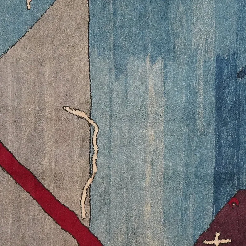 Konya · Handgeknüpft – Blau, 239x186 cm