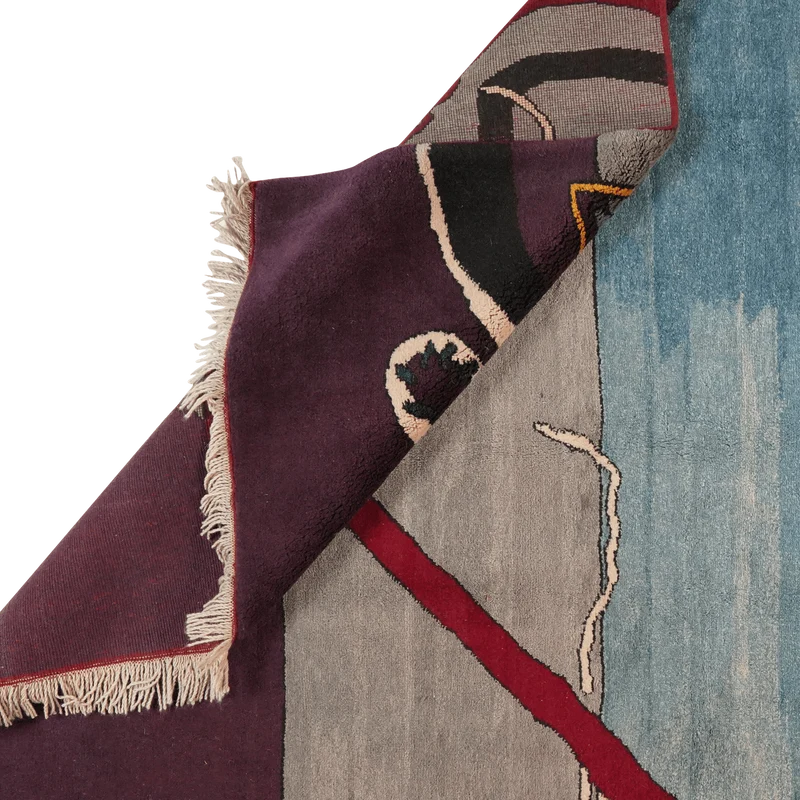 Konya · Handgeknüpft – Blau, 239x186 cm