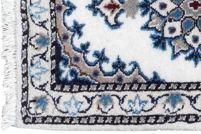 Nain 12La · Handgeknüpft – Beige, 59x37 cm