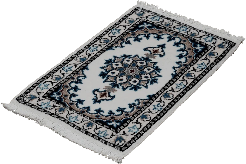 Nain 12La · Handgeknüpft – Beige, 59x37 cm