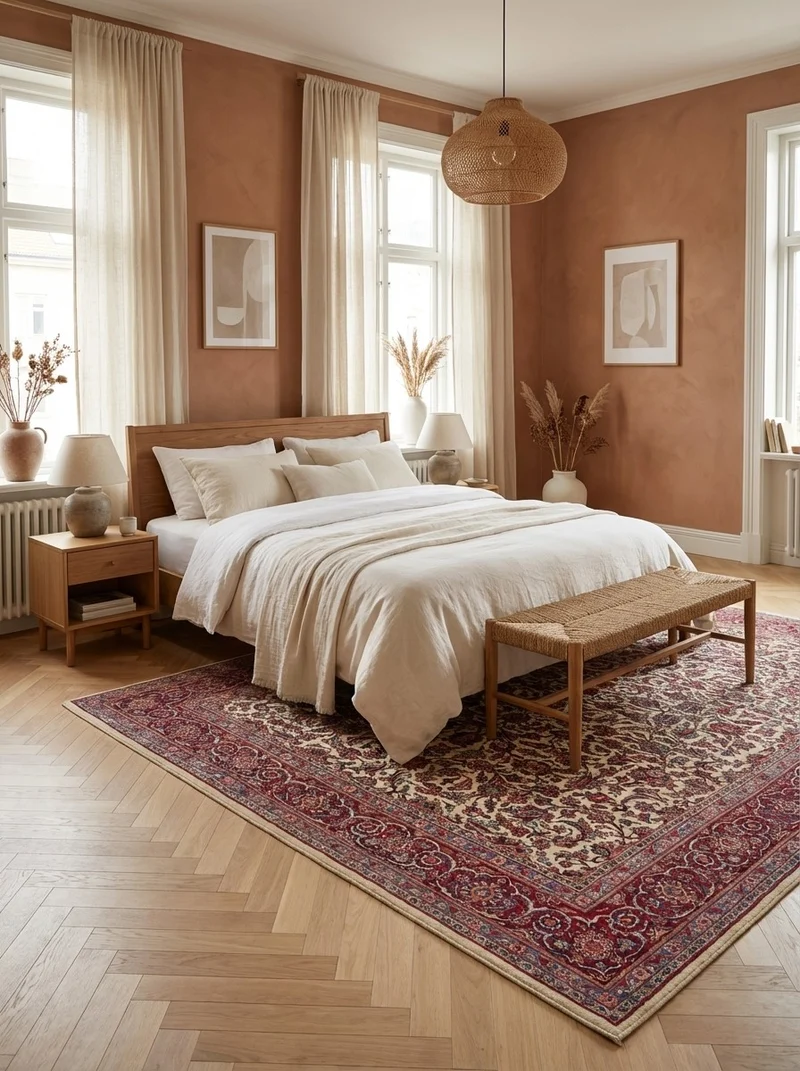 Kashan · Handgeknüpft – Beige, 324x224 cm