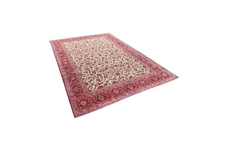 Kashan · Handgeknüpft – Beige, 324x224 cm
