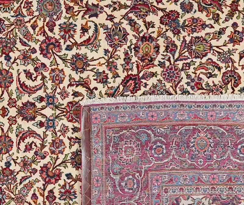 Kashan · Handgeknüpft – Beige, 324x224 cm