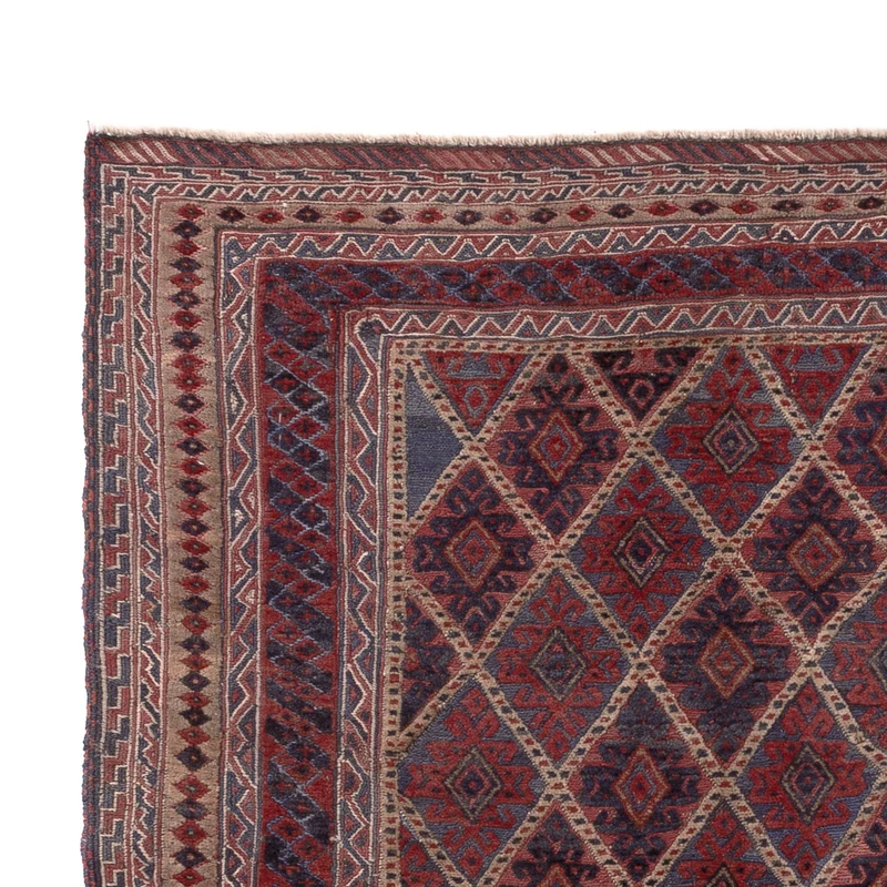 Kelim Afghan Teppich 150x194cm - mehrfarbig