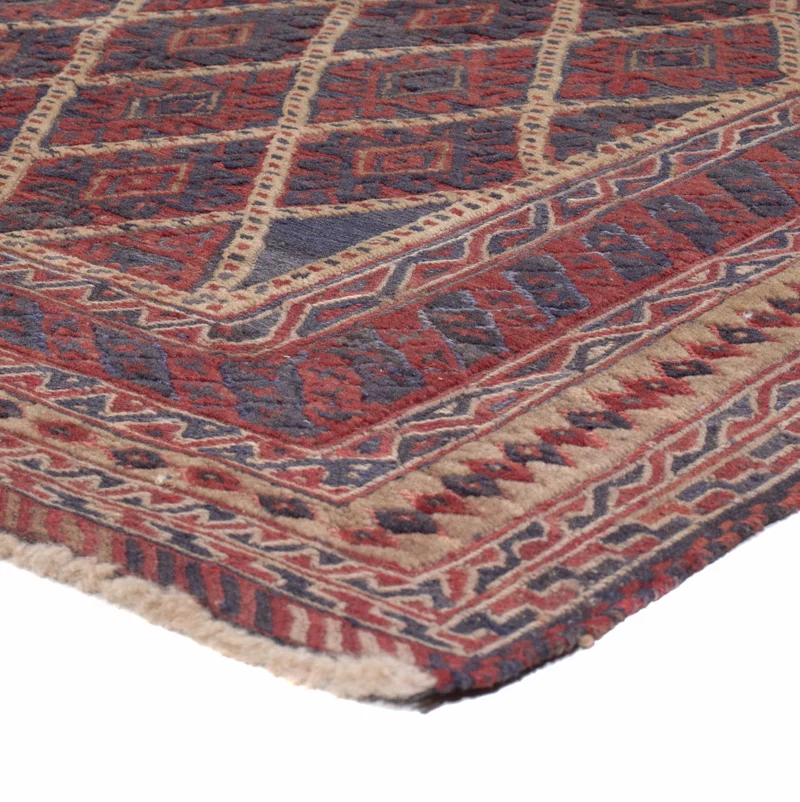 Kelim Afghan Teppich 150x194cm - mehrfarbig