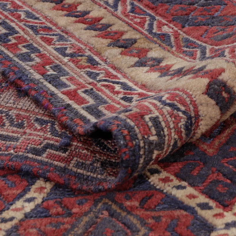 Kelim Afghan Teppich 150x194cm - mehrfarbig
