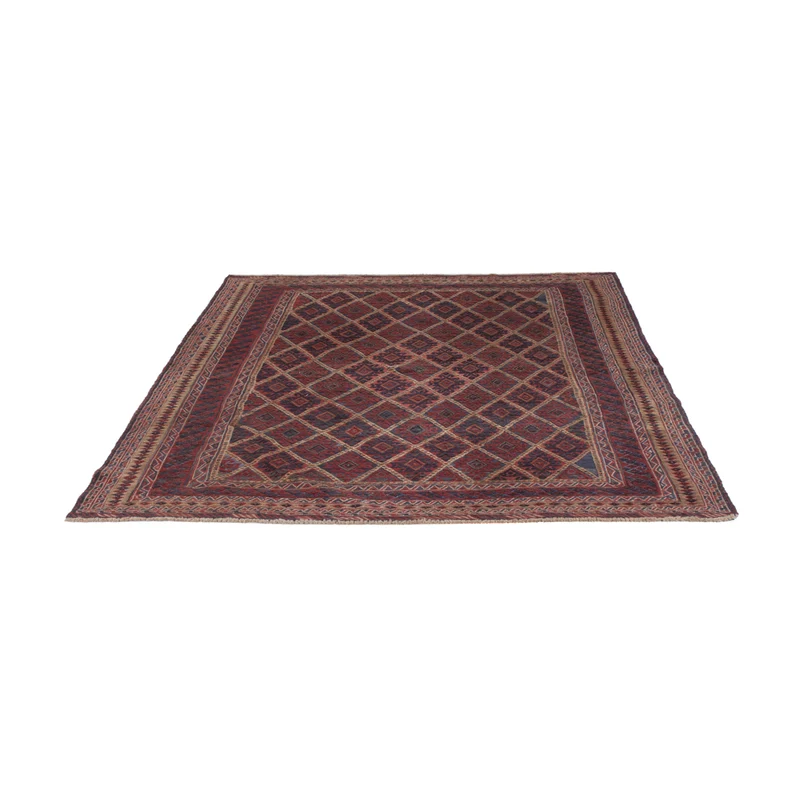 Kelim Afghan Teppich 150x194cm - mehrfarbig