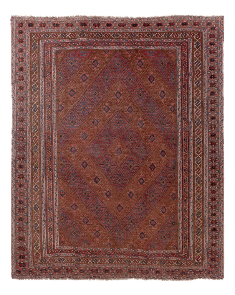 Kelim Afghan Teppich 153x191cm - mehrfarbig