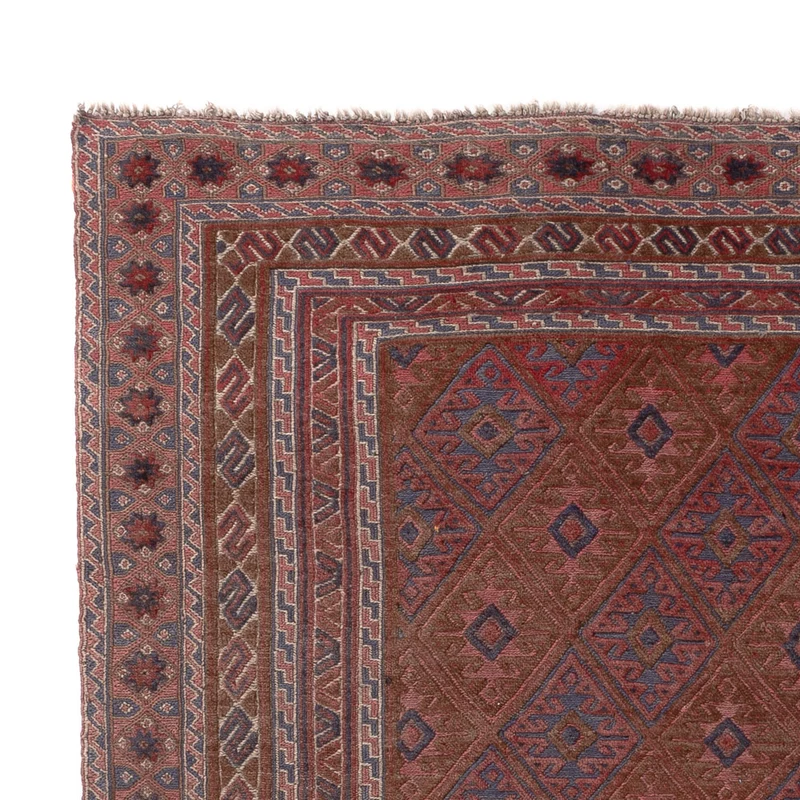 Kelim Afghan Teppich 153x191cm - mehrfarbig