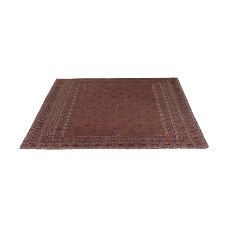 Kelim Afghan Teppich 153x191cm - mehrfarbig