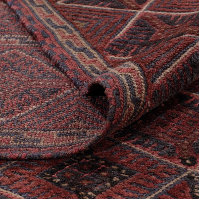 Kelim Afghan Teppich 145x190cm - mehrfarbig