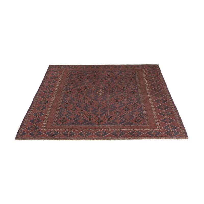 Kelim Afghan Teppich 145x190cm - mehrfarbig