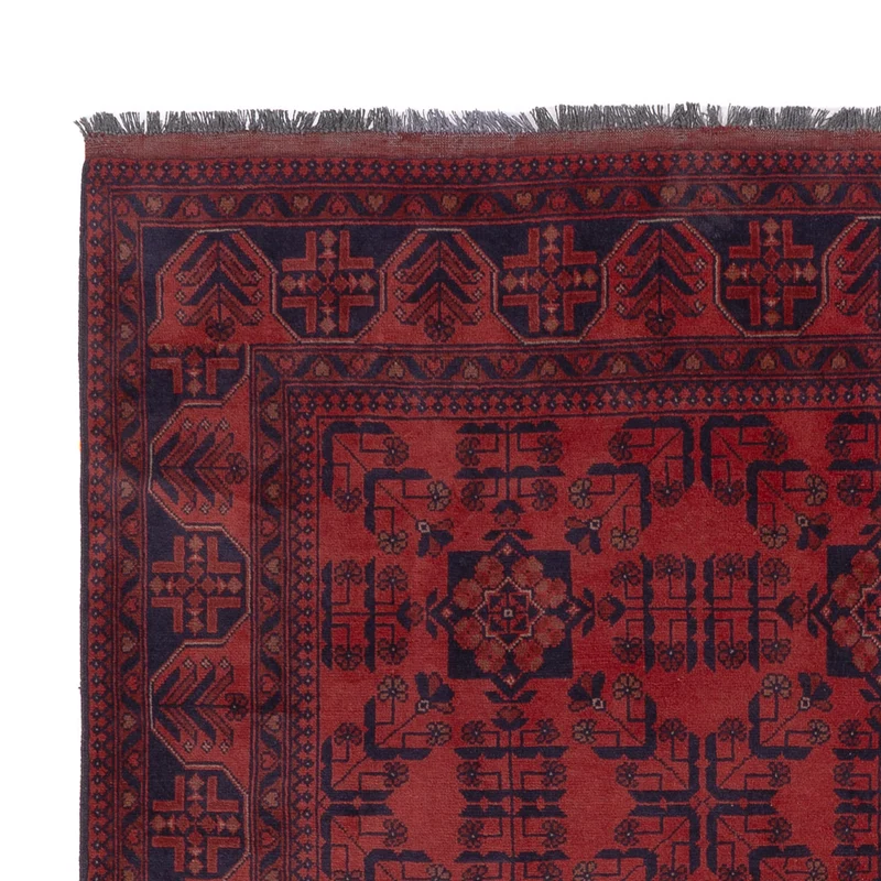 Afghan Teppich - Kunduz - 178 x 233 cm - rot