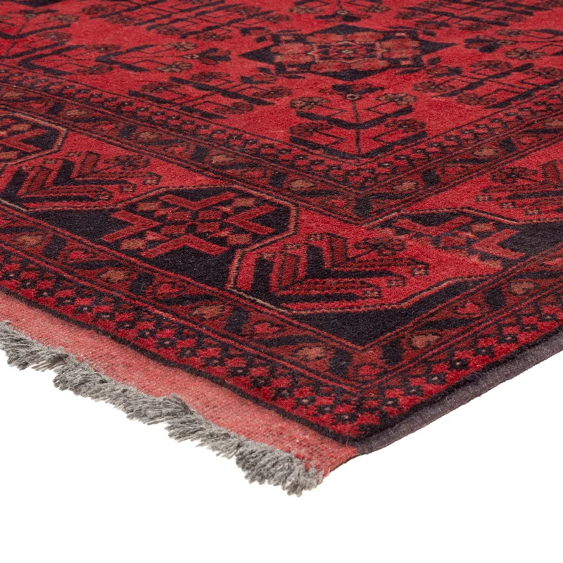 Afghan Teppich - Kunduz - 178 x 233 cm - rot