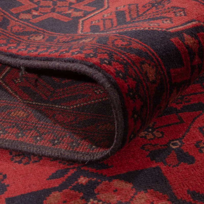 Afghan Teppich - Kunduz - 178 x 233 cm - rot