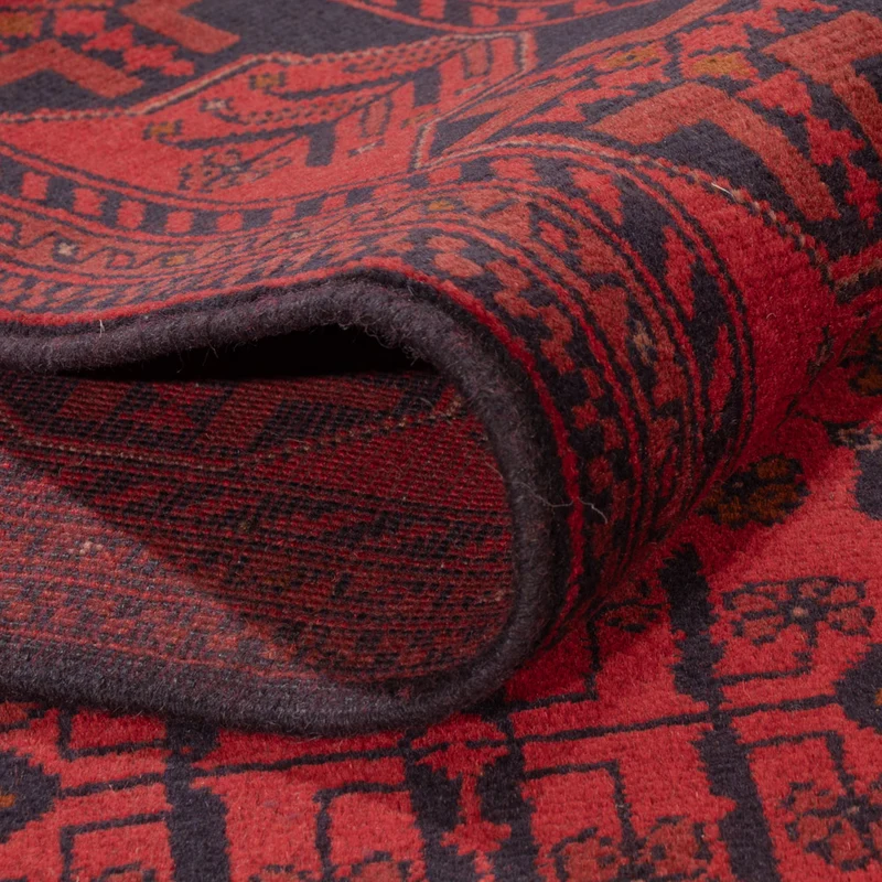 Afghan Teppich - Kunduz - 175 x 236 cm - rot