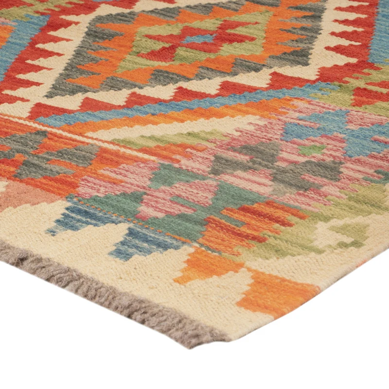 Kelim Maimene Teppich 86x132cm - mehrfarbig