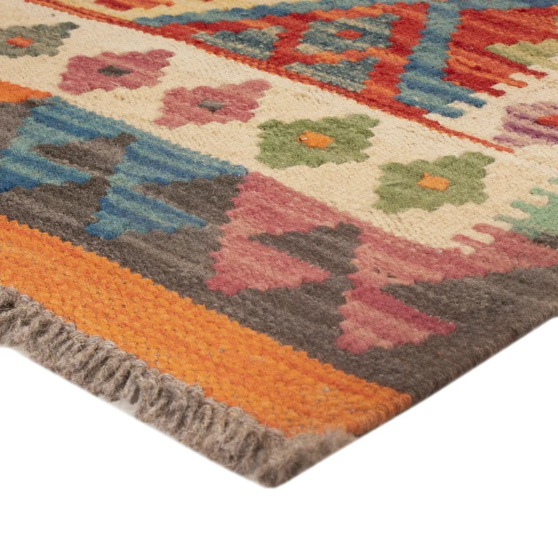 Kelim Maimene Teppich 83x124cm - mehrfarbig
