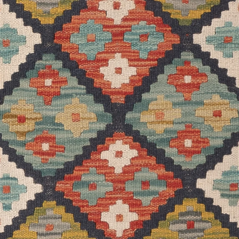 Kelim Teppich - Splash - 82 x 125 cm - mehrfarbig