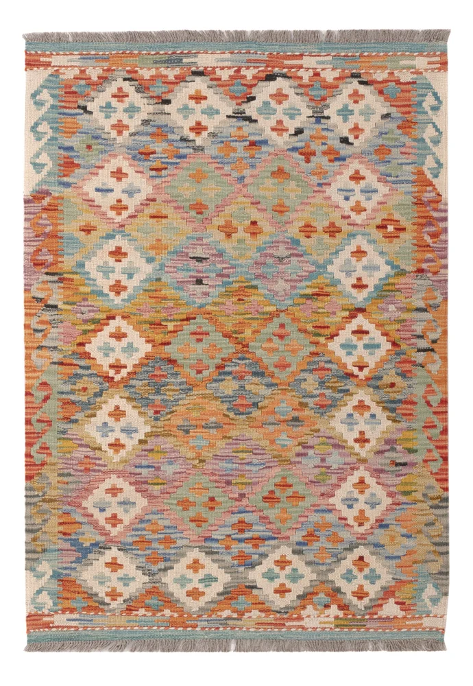 Kelim Maimene Teppich 84x124cm - mehrfarbig