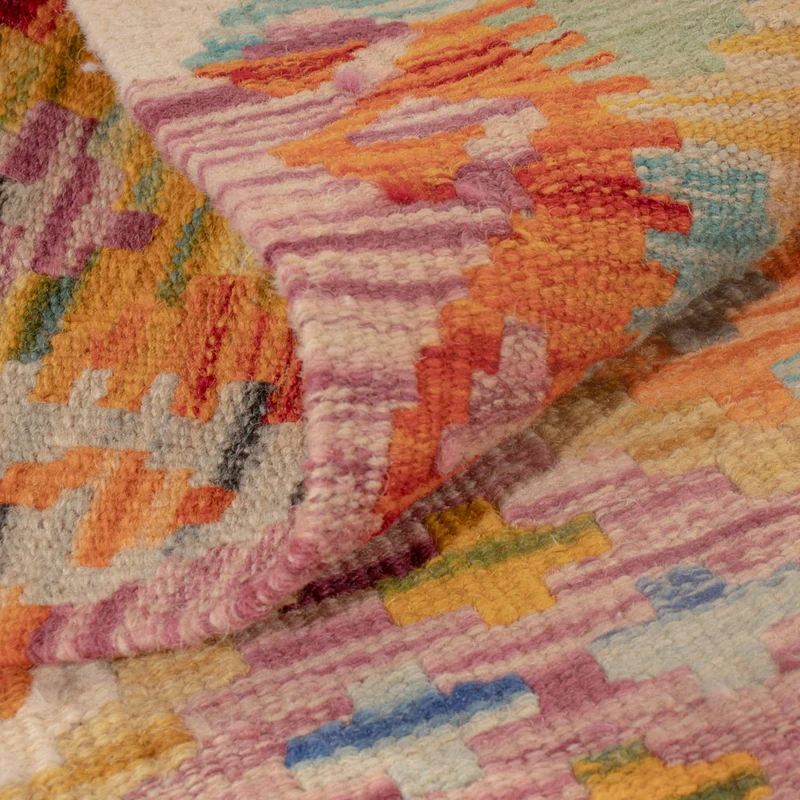 Kelim Maimene Teppich 84x124cm - mehrfarbig