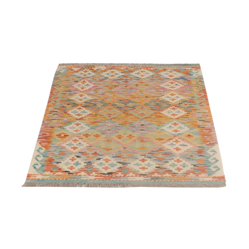 Kelim Maimene Teppich 84x124cm - mehrfarbig