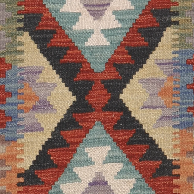 Kelim Teppich - Splash - 84 x 122 cm - mehrfarbig