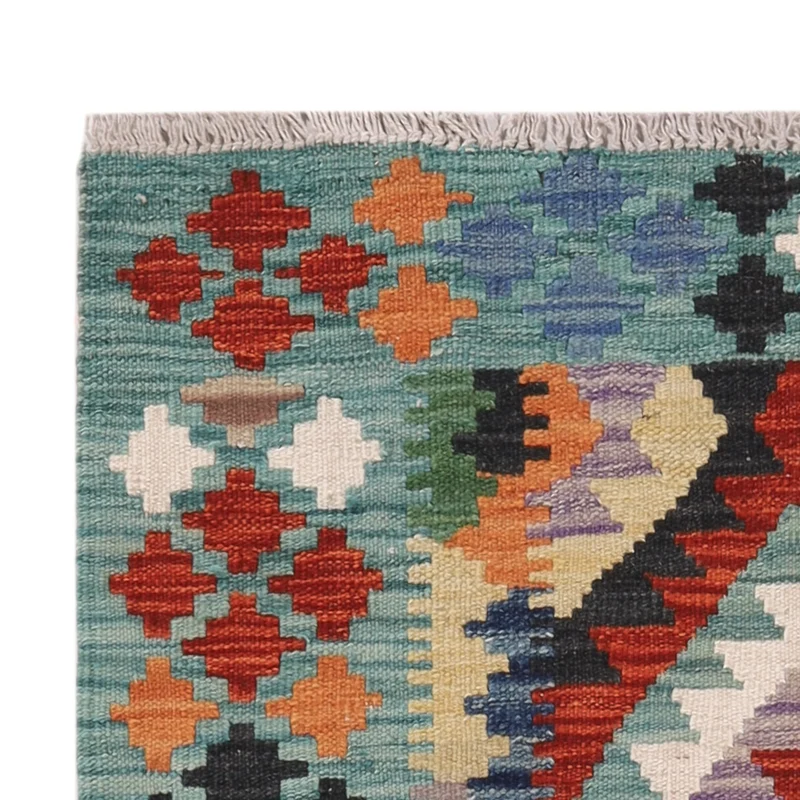 Kelim Teppich - Splash - 84 x 122 cm - mehrfarbig